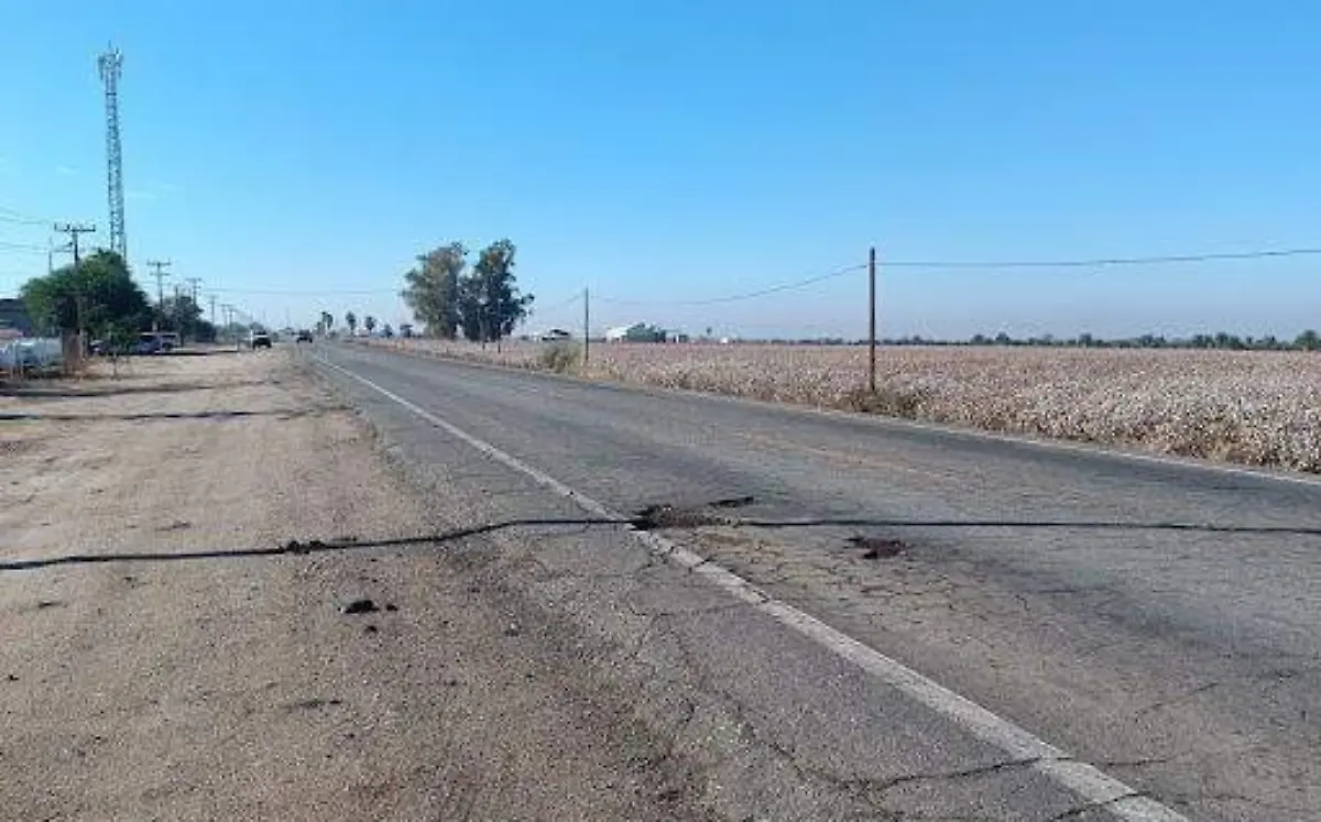 tramo peligroso de carreteras del valle